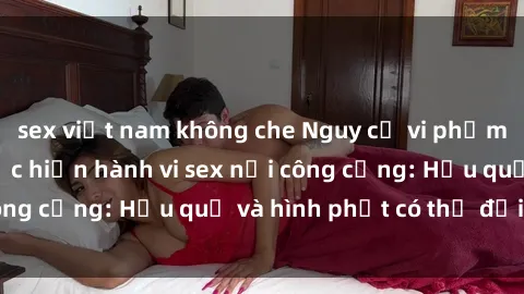sex việt nam không che Nguy cơ vi phạm pháp luật khi thực hiện hành vi sex nơi công cộng: Hậu quả và hình phạt có thể đối mặt